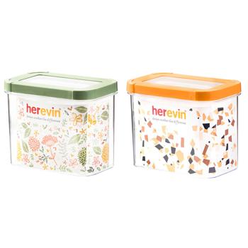 Контейнер Herevin Storage Canister Green-Peach 1,2л