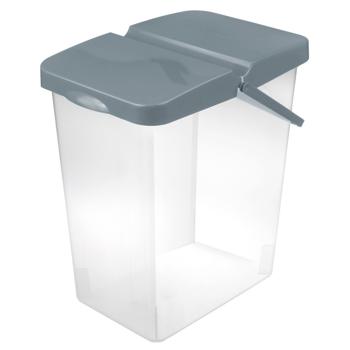 Branq Bucket for Storing Powder/Pet Food 10l Grey