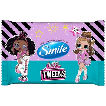 Салфетки влажные Smile L.O.L Surprise! Tweens 24шт - купить, цены на - фото 2