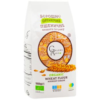 Galeks-Agro Top Grade Organic Wheat Flour 1kg - buy, prices for MegaMarket - photo 3