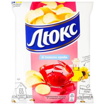 Lux Crab Flavored Potato Chips 105g - buy, prices for Za Raz - photo 1