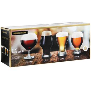 Набор бокалов Maison Forine Craft ІІІ для дегустации пива 4шт - купить, цены на - фото 3