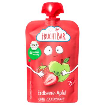 Frucht Bar Strawberry and Apple Fruit Puree 100g - buy, prices for WINETIME - photo 1