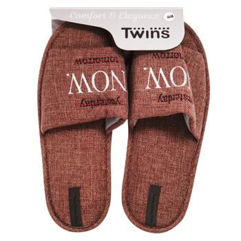 Twins Indoor Men's Slippers with Embroidery s.40-45 in Assortment - buy, prices for NOVUS - photo 3