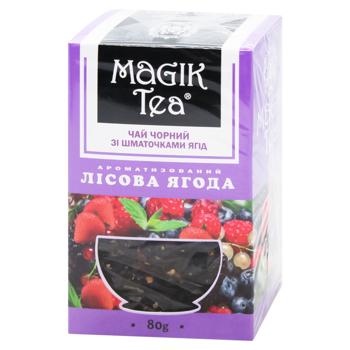 Чай черный Magik Tea Лесная ягода с кусочками фруктов 80г - купить, цены на ЕКО Маркет - фото 1