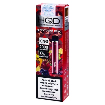 HQD King Fruit Mix Disposable Electronic Cigarette 6.5ml 2000puffs - buy, prices for - photo 1