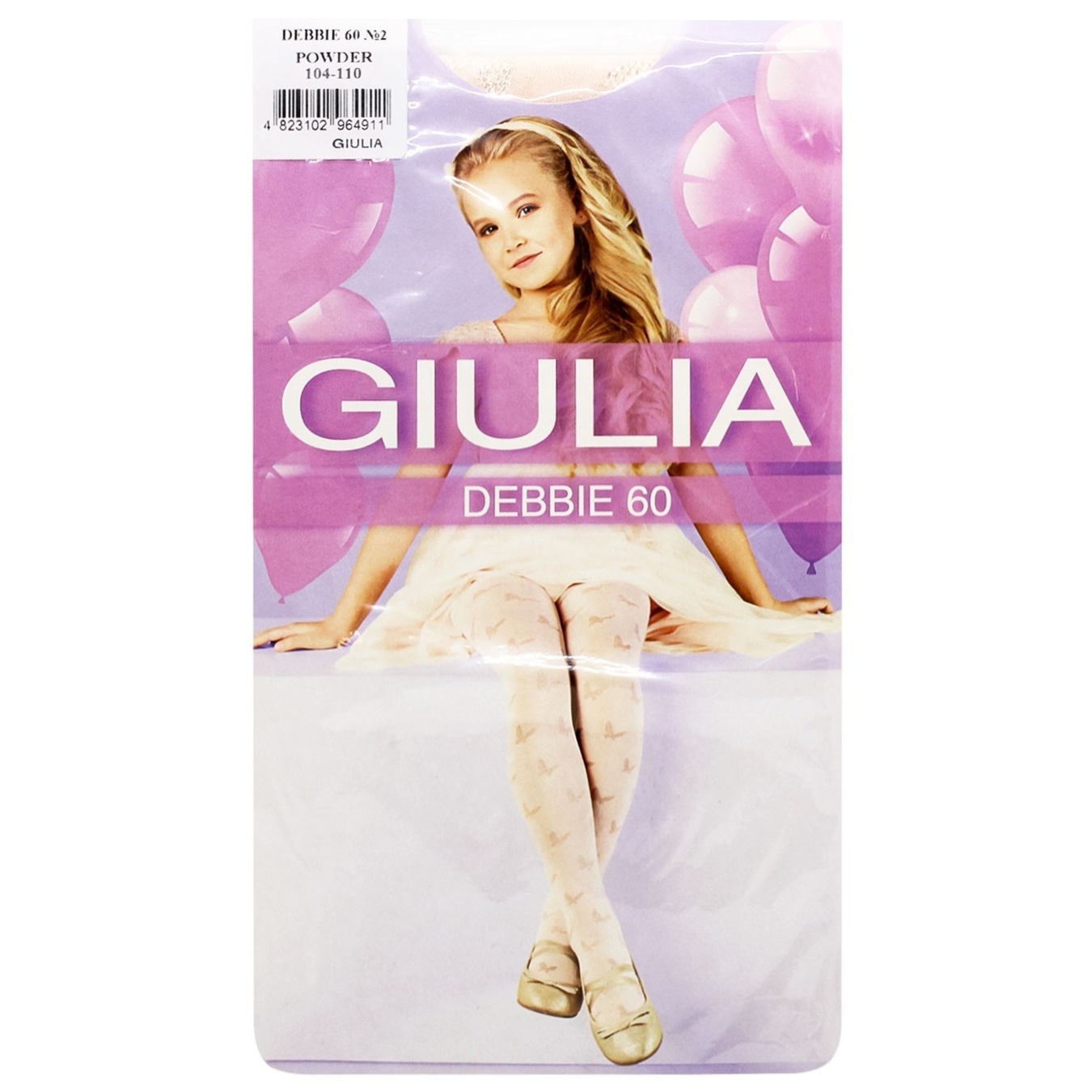 

Колготы Giulia Debbie 60Den детские р.104-110 Powder