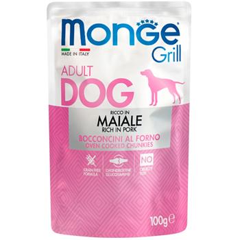 Корм вологий Monge Grill зі свининою для собак 100г - купити, ціни на MasterZoo - фото 1