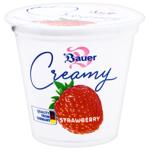 Десерт Bauer Creamy Клубника молочный на основе йогурта 8% 125г