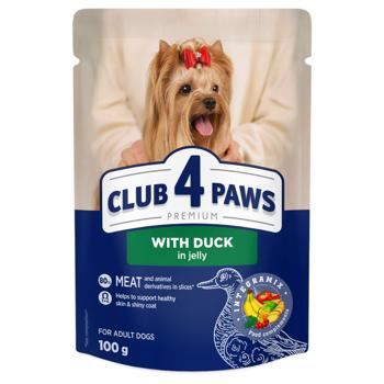 Корм влажный Club 4 Paws Premium с уткой для собак малых пород 100г - купить, цены на NOVUS - фото 1