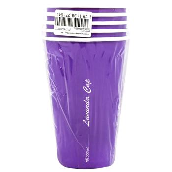 TCM Lavander Paper Cup 5pcs 500ml - buy, prices for Za Raz - photo 1