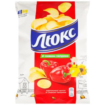 Lux Paprika Flavored Potato Chips 125g - buy, prices for - photo 1