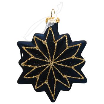 Decoris Star Glitter Glass Pendant 10.5cm in assortment - buy, prices for METRO - photo 4