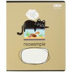 Zibi Crazy Сat Geometry Subject Checkered Notebook 48 Sheets