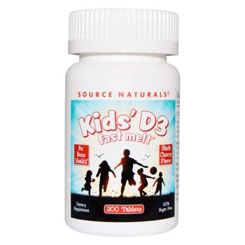 Source Naturals Black Cherry Flavored Kid's Vitamin D3 200 tablets - buy, prices for Biotus - photo 1