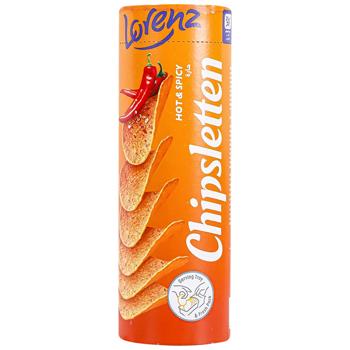 Чипси Lorenz Chipsletten Hot & Spicy 100г