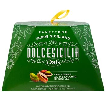 Панеттоне Dais Dolcesicilia Verde Siciliano з фісташковою начинкою 800г - купити, ціни на WINETIME - фото 3