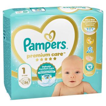 Pampers Premium Care Newborn Diapers 1 2-5kg 26pcs - buy, prices for MegaMarket - photo 5