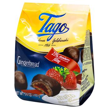 Tago Gingerbreads with Strawberry Filling in Chocolate 160g - buy, prices for METRO - photo 1