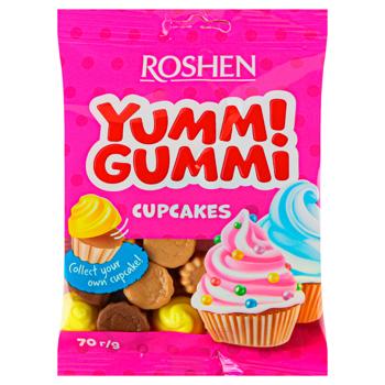Цукерки Roshen Yummi Gummi Cup Cakes 70г