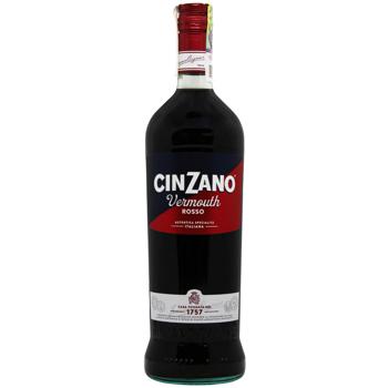Вермут Cinzano Rosso красный десертный 15% 1л - купить, цены на Эпицентр FOOD - фото 1