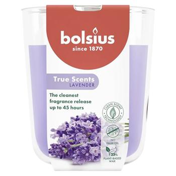Bolsius True Scents Lavender Scented Candle in Glass 97/85 - buy, prices for COSMOS - photo 1