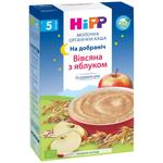 Каша молочна Hipp Organic На добраніч вівсяна з яблуком для дітей з 5 місяців 250г