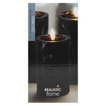 Koopman LED Candle 7.5x7.5x12.5cm Black - buy, prices for NOVUS - photo 2