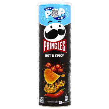 Pringles Hot & Spicy Potato Chips 165g - buy, prices for METRO - photo 1