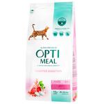 Optimeal Dry Food with Lamb for Adult Cats with Sensitive Digestion 10kg