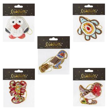 Украшение елочное Koopman из бисера в ассортименте