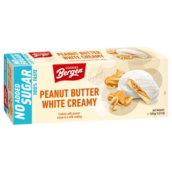 Bergen Cookies with Peanut Cream in Milk Coating 128g - buy, prices for Biotus - photo 2