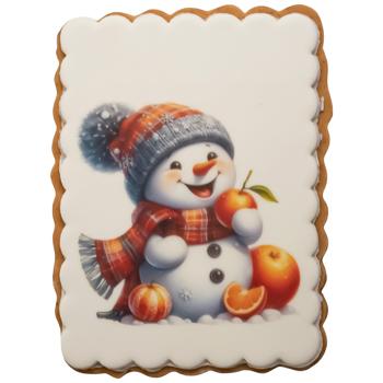 Dobryk Snowman with Oranges Gingerbread 70g - buy, prices for Auchan - photo 1