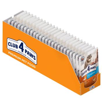 Корм влажный Club 4 Paws Premium с лососем для кошек 100г - купить, цены на MasterZoo - фото 7