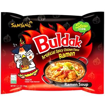 Локшина Samyang Buldak Рамен з гострою тушкованою куркою 145г - купити, ціни на КОСМОС - фото 1