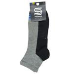 Шкарпетки Premier Socks чоловічі середні з резинкою сітка р.27 світло-сірий меланж