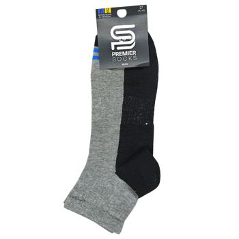 Шкарпетки Premier Socks чоловічі середні з резинкою сітка р.27 світло-сірий меланж - купити, ціни на Чудо Маркет - фото 1