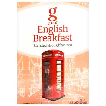 Чай чорний G'tea! Англійський до сніданку 100г - купити, ціни на ULTRAMARKET - фото 2