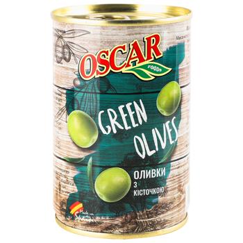 Оливки Oscar з кісточкою 300г - купити, ціни на Епіцентр FOOD - фото 1