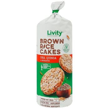 Хлібці рисові B.yond Чіа Кіноа і амарант 100г - купити, ціни на КОСМОС - фото 1