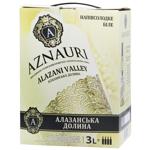 Вино Aznauri Алазанская Долина белое полусладкое 9-13% 3л