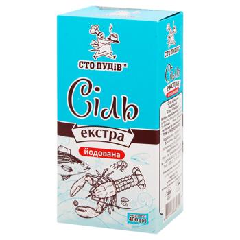 Sto Pudiv Extra Iodized Salt 400g - buy, prices for MegaMarket - photo 1