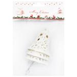 Підвіска ялинкова Дзвоники 3 шт, 6*7 см білі арт. HR24-651 9245 И330