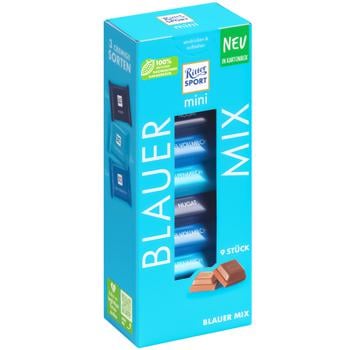 Конфеты Ritter Sport Mini Blue Mix шоколадные 150г - купить, цены на Auchan - фото 1