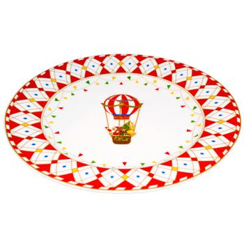 Тарілка десертна порцелянова D19*1.5см Зимова Казка 4 дизайни K127 BONADI 1 шт - купить, цены на WINETIME - фото 2