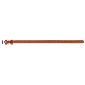 Collar Soft Leather Dog Collar 30-39cm/20mm Brown - buy, prices for MasterZoo - photo 2