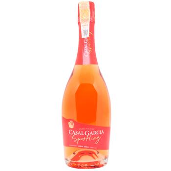 Вино ігристе Casal Garcia Vinho Verde рожеве напівсухе 11,5% 0,75л