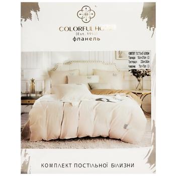 КПБ Colorful Home 150х210х2шт./220х240/70х70 сімейний фланель - купить, цены на Cупермаркет "Харьков" - фото 3