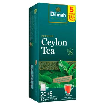 Dilmah Premium Ceylon Black Tea 2g*25pcs - buy, prices for MegaMarket - photo 1