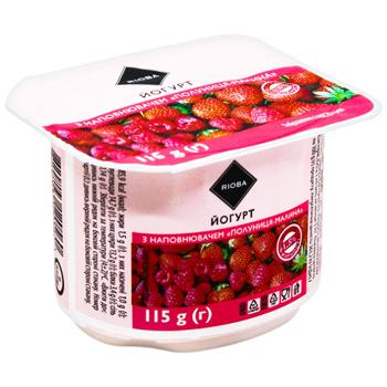 Йогурт Rioba клубника-малина 1,5% 115г - купить, цены на - фото 2